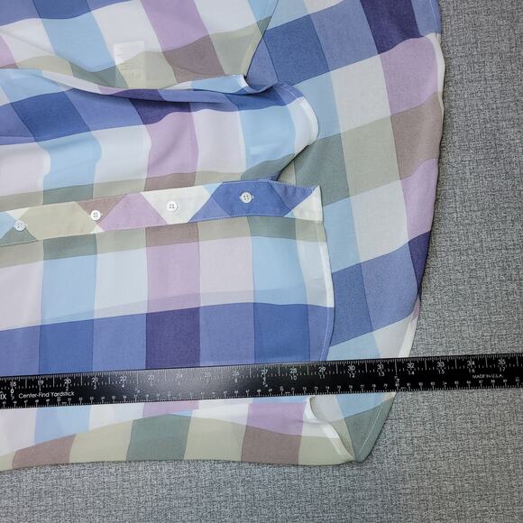 hilary radley blouse top women size small sheer button down - Picture 8 of 9